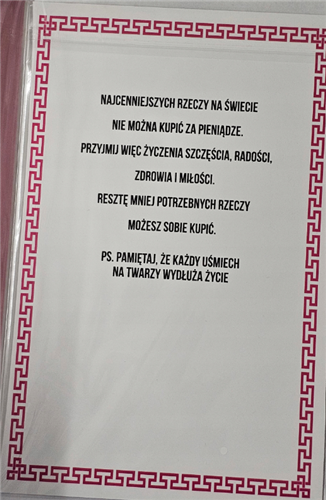 kartka urodzinowa na 40 lat czterdziestkę 13 cm *20,5 cm  14689549934