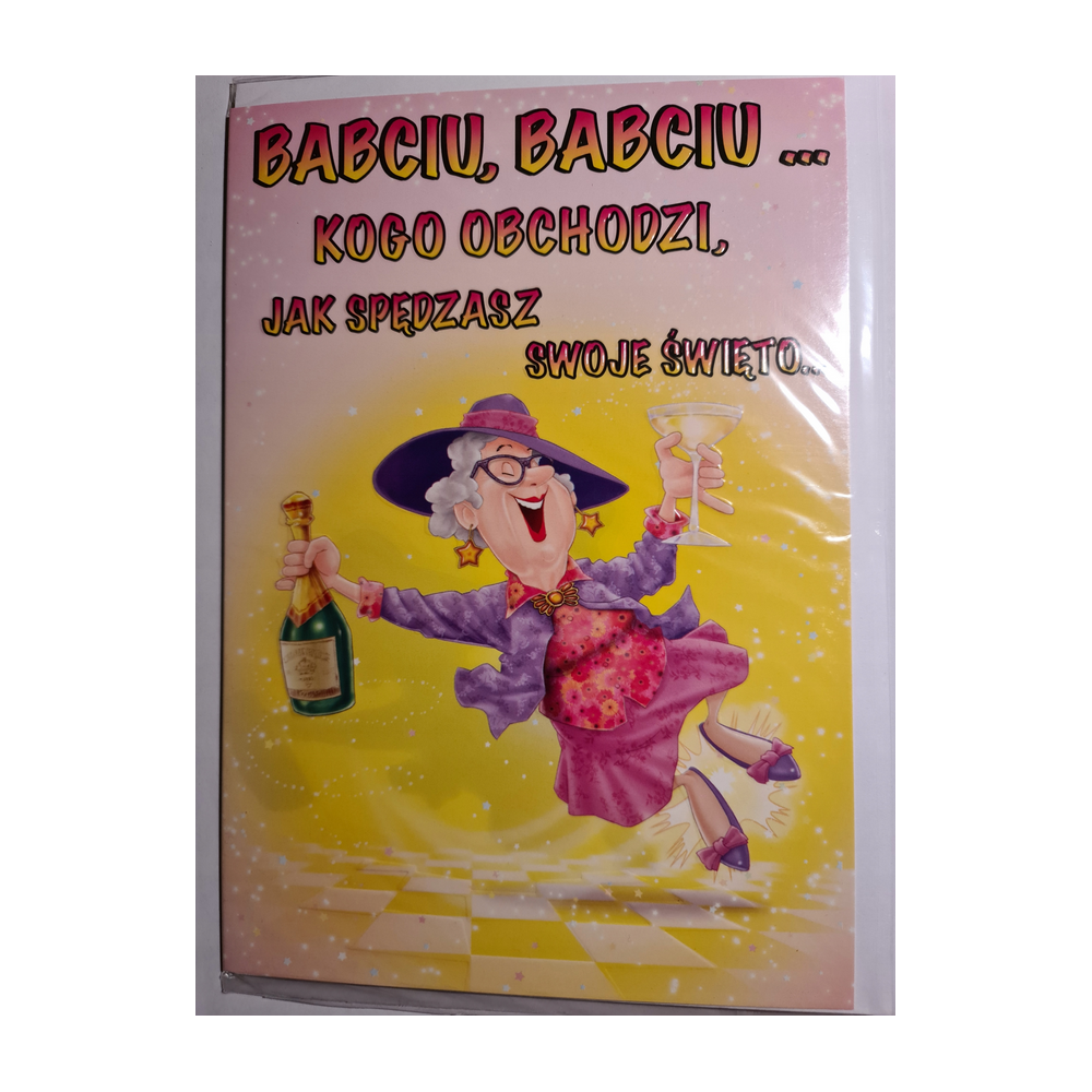 DZIEŃ BABCI kartka karnet NA DZIEŃ BABCI 15,5 cm *22,5 cm 10007318393 16897829434