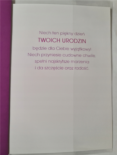 Kartki urodzinowe kartka urodzinowa karnet urodzinowy  11,7 cm *16,5  14672889316