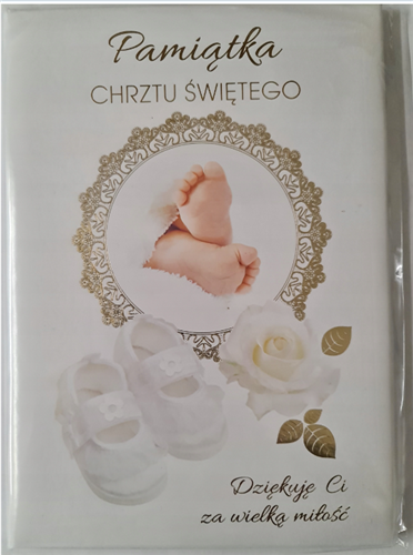 książeczka na Chrzest Święty, pamiątka na Chrzest   14,5 cm *20,5 cm 17368637255