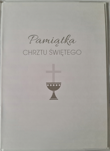 książeczka na Chrzest Święty, pamiątka na Chrzest   14,5 cm *20,5 cm 17368637255