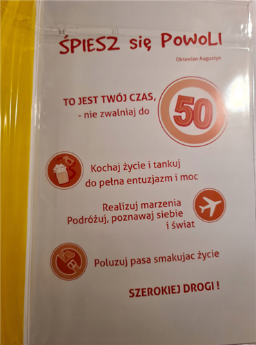 kartka urodzinowa na 50 lat 13cm x 20,5 cm 11080463311