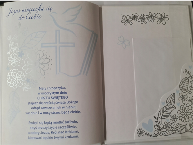 książeczka na Chrzest Święty, pamiątka na Chrzest 14,5 cm *20,5 cm 17368641853