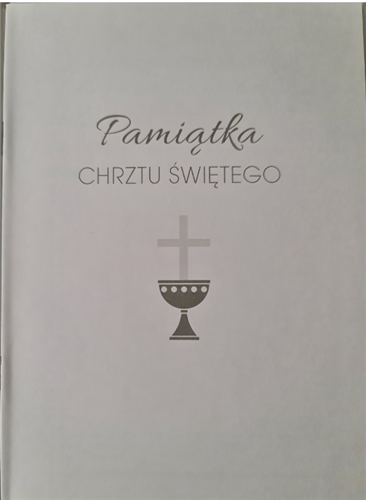 książeczka na Chrzest Święty, pamiątka na Chrzest 14,5 cm *20,5 cm 17368634285
