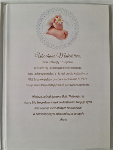 książeczka na Chrzest Święty, pamiątka na Chrzest 14,5 cm *20,5 cm 16897832039