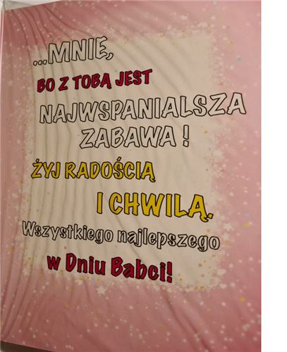 DZIEŃ BABCI kartka karnet NA DZIEŃ BABCI 15,5 cm *22,5 cm 10007318393 16897829434