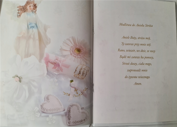 książeczka na Chrzest Święty, pamiątka na Chrzest 14,5 cm *20,5 cm 17368629779
