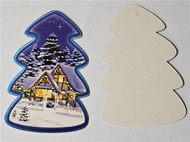 zawieszki przywieszki bileciki na paczki  7,5 x 9 cm  14825296930