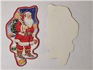 Zawieszki bileciki wzór Mikołaj 7,5 x 9 cm na paczki