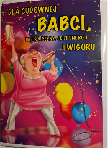 DZIEŃ BABCI kartka karnet NA DZIEŃ BABCI 15,5 cm *22,5 cm 10007332398 16897829480