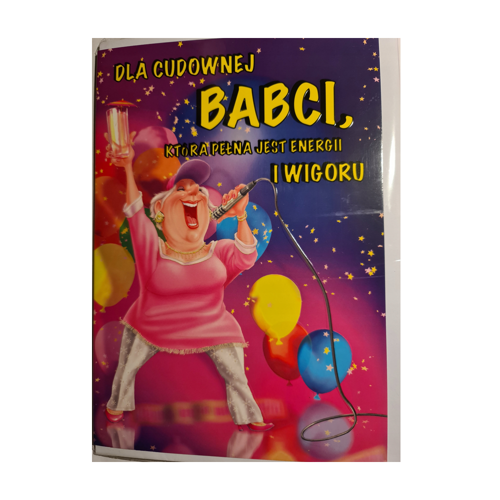DZIEŃ BABCI kartka karnet NA DZIEŃ BABCI 15,5 cm *22,5 cm 10007332398 16897829480