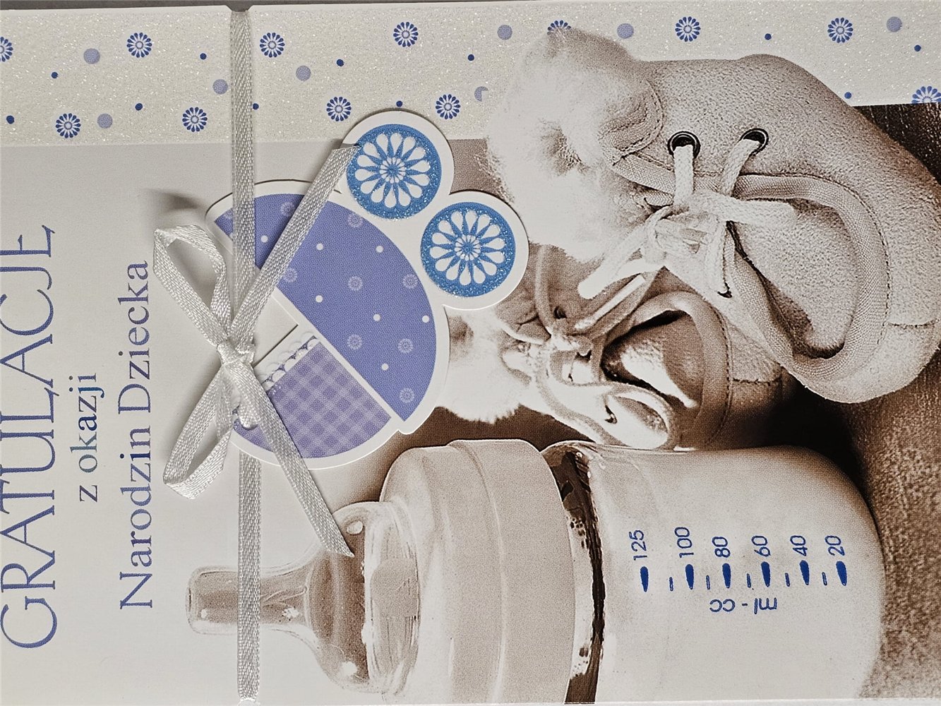 GRATULACJE Z OKAZJI NARODZIN DZIECKA 11,7 cm *16,7 cm 14868181223