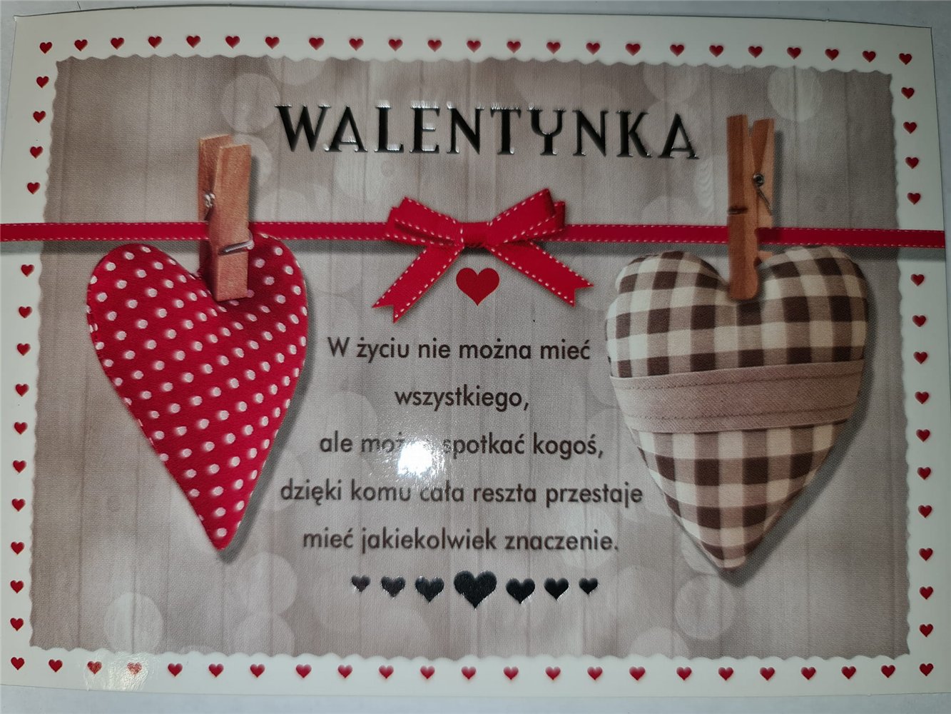 pocztówka na Walentynki na dzień zakochanych  10,5 cm *14,5 cm 14958229436