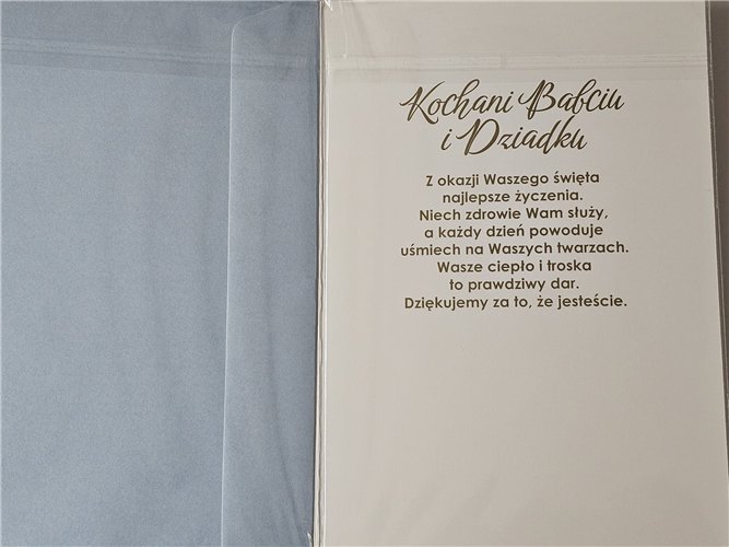 DZIEŃ BABCI kartka karnet NA DZIEŃ BABCI i DZIADKA  13 cm *20,4 cm 14968773389