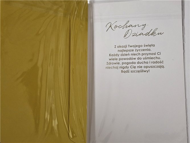 DZIEŃ DZIADKA kartka karnet NA DZIEŃ DZIADKA   13 cm *20,4 cm 14968783996