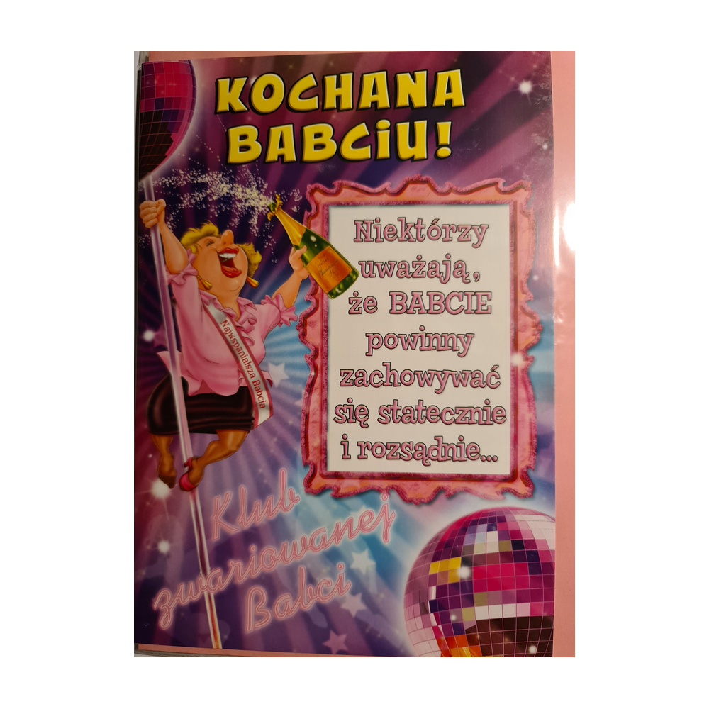 DZIEŃ BABCI kartka karnet NA DZIEŃ BABCI 15,5 cm *22,5 cm 10007345154 16897829566