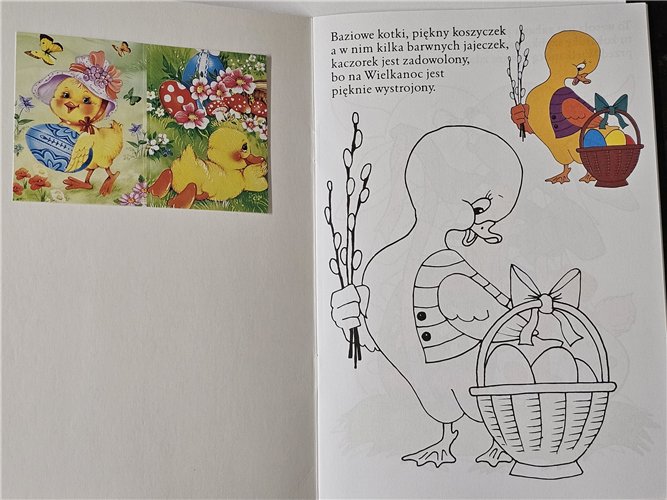 kolorowanka na Wielkanoc  14 cm x 20,5 cm  14968947880 16910859044