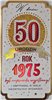kartka urodzinowa na 50 lat  11,3 cm *21,5 cm 16897830225
