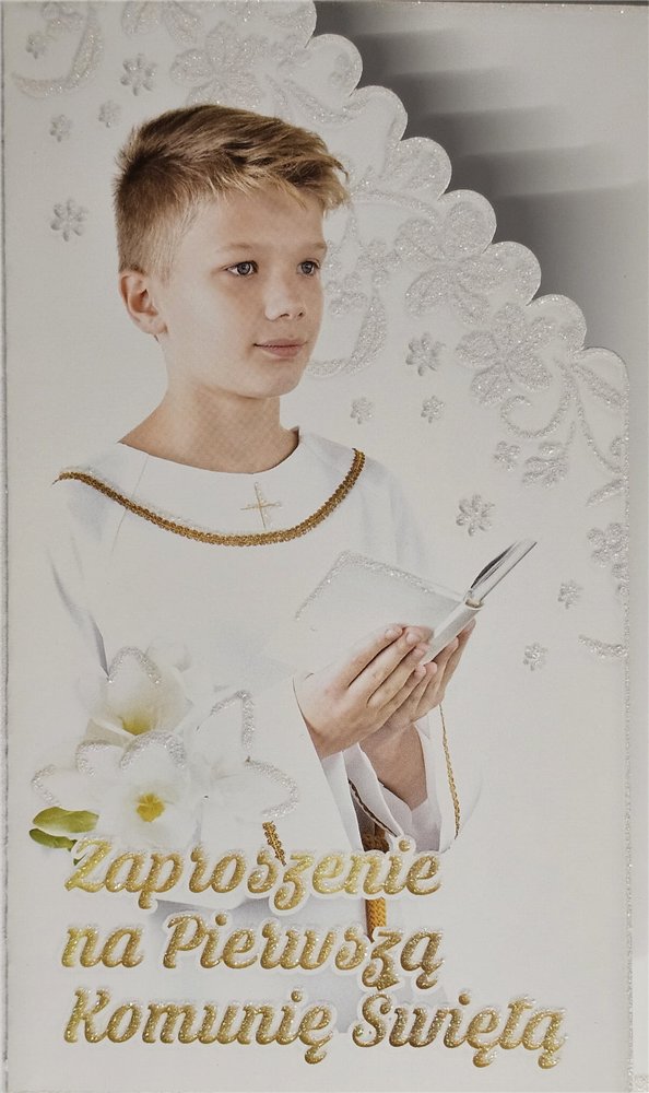 zaproszenia na Komunie Świetą 10 cm *16,7 cm 15008157556 zaproszenia na Komunie Świetą 10 cm *16,7 cm 15008157556