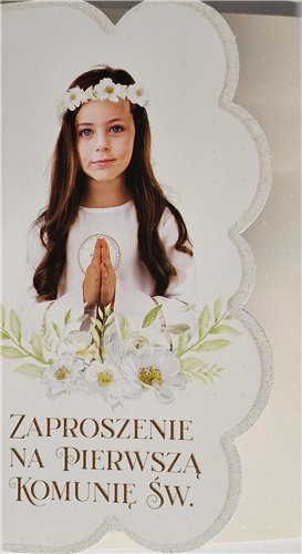 zaproszenia na Komunie Świetą 10 cm *16,7 cm 15008172682