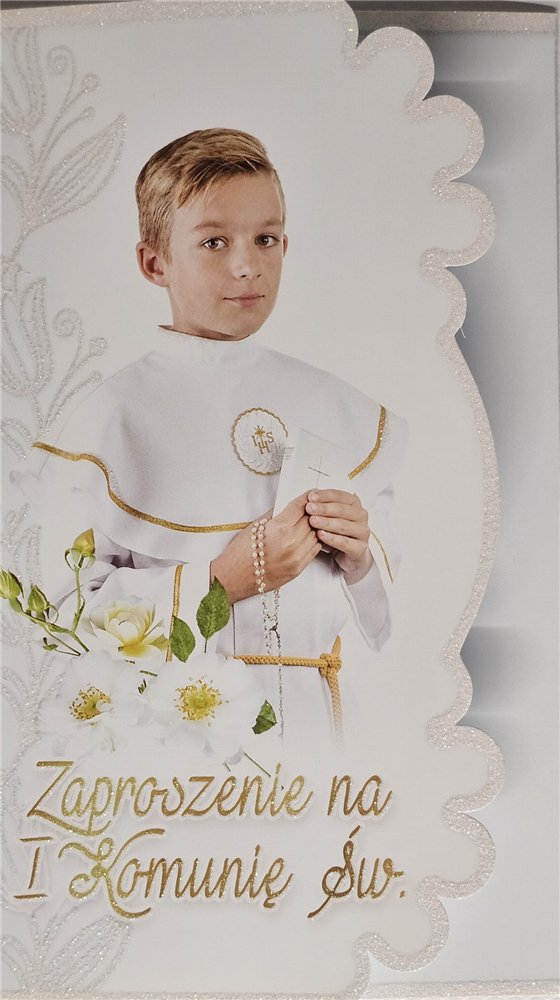 zaproszenia na Komunie Świetą 10 cm *16,7 cm 15008182834 zaproszenia na Komunie Świetą 10 cm *16,7 cm 15008182834