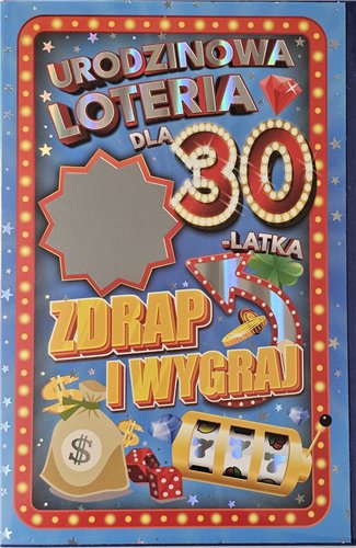 kartka urodzinowa na 30 lat  13 cm *20,4 cm 15068813383