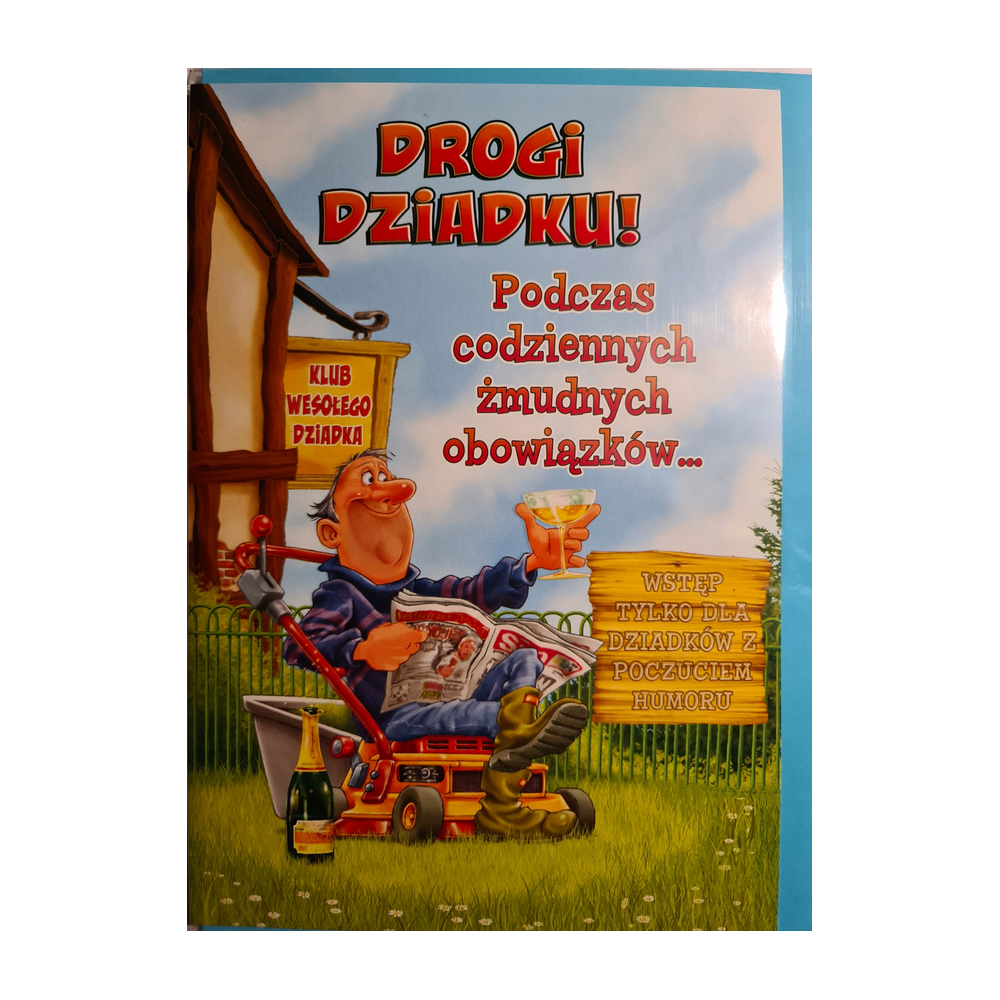 DZIEŃ DZIADKA kartka karnet NA DZIEŃ DZIADKA 15,5 cm *22,5 cm  16897829299