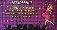 zaproszenia na urodziny dziecka  9 cm *17 cm 15095061009