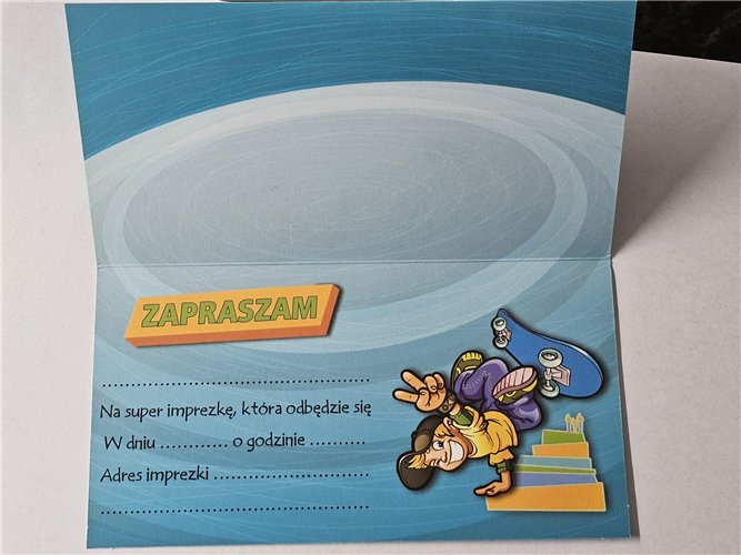 zaproszenia na urodziny dziecka  9 cm *17 cm 15095066523