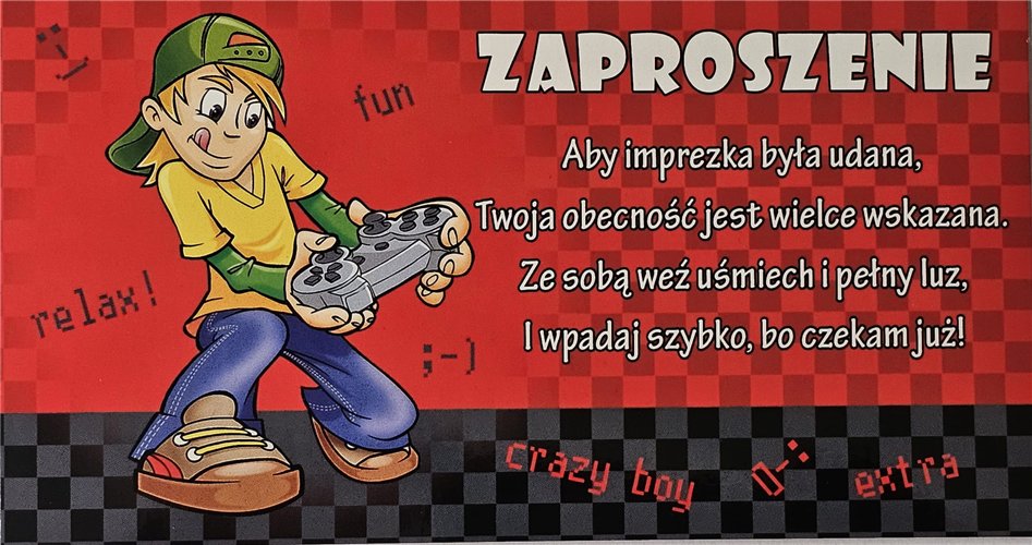 zaproszenia na urodziny dziecka  9 cm *17 cm 15095070735