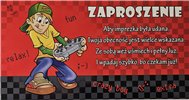 zaproszenia na urodziny dziecka  9 cm *17 cm 15095070735