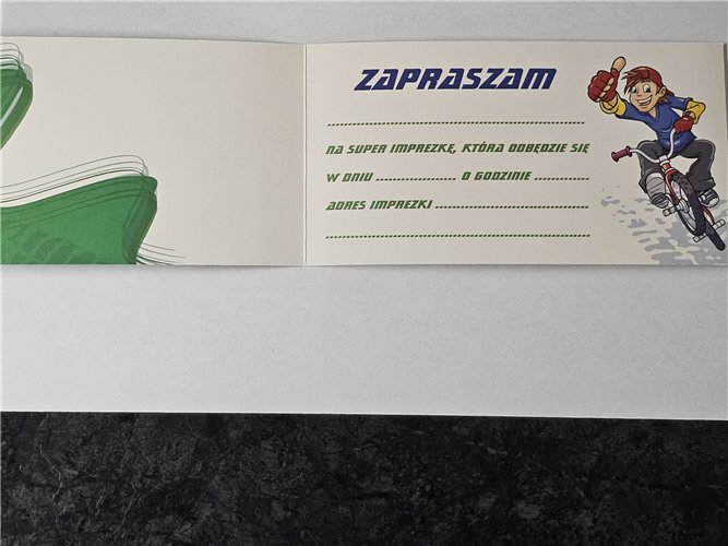 zaproszenia na urodziny dziecka  9 cm *17 cm 15095071696