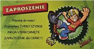zaproszenia na urodziny dziecka  9 cm *17 cm 15095072981