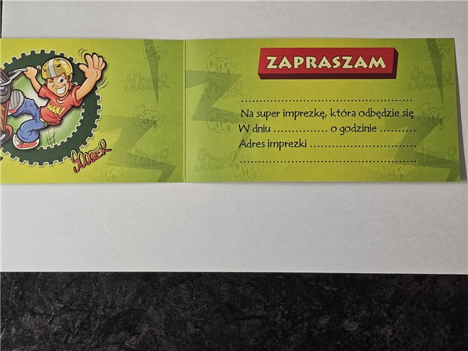 zaproszenia na urodziny dziecka  9 cm *17 cm 15095072981