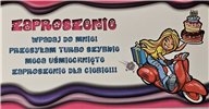 zaproszenia na urodziny dziecka  9 cm *17 cm 15095077951