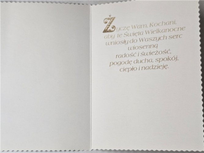 Kartka Wielkanocna Kartki wielkanocne  11,9 cm *16,2 cm 15153703549
