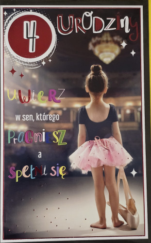 Kartki urodzinowe dla dziecka kartka urodzinowa 4  13 cm *20,4 cm  15153760075