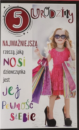 Kartki urodzinowe dla dziecka kartka urodzinowa 5 13 cm *20,4 cm  15153762277