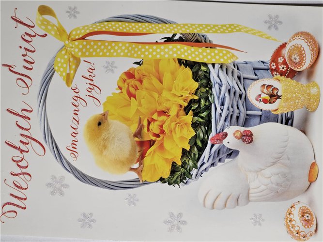 pocztówki Pocztówka Wielkanocna  14,8 cm *10,5 cm 16897829676