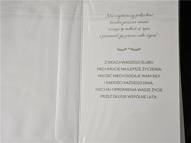 pamiątka na ślub, kartka na ślub, pocztówka ślubna 13 cm *20,4cm 15379609991