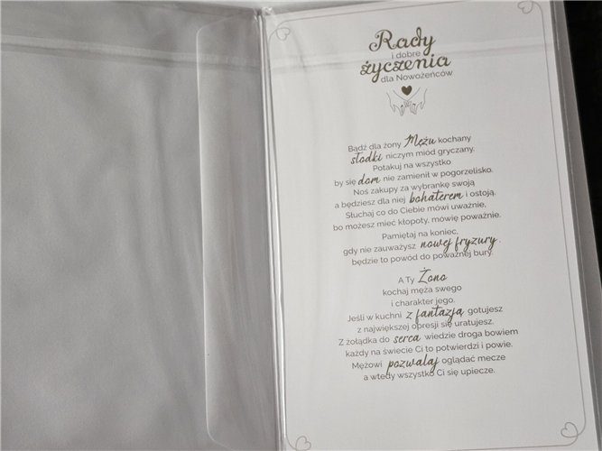 pamiątka na ślub, kartka na ślub, pocztówka ślubna 13 cm *20,4cm 15379616262