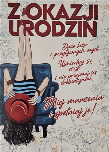 Kartki urodzinowe kartka urodzinowa WESOŁE Zabawna 14 cm *19 cm  15379638938