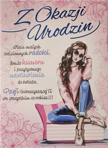 Kartki urodzinowe kartka urodzinowa WESOŁE Zabawna 14 cm *19 cm  15379647697