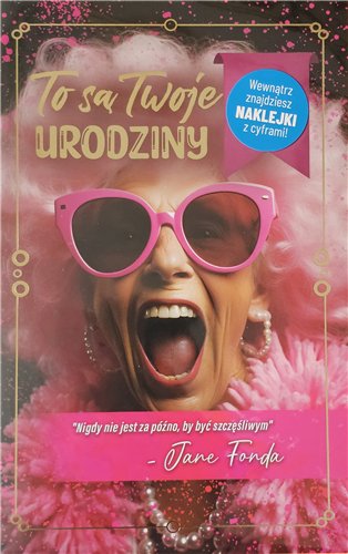 Kartki urodzinowe z wymienną cyfrą 13 cm *20,4 cm 15379661347