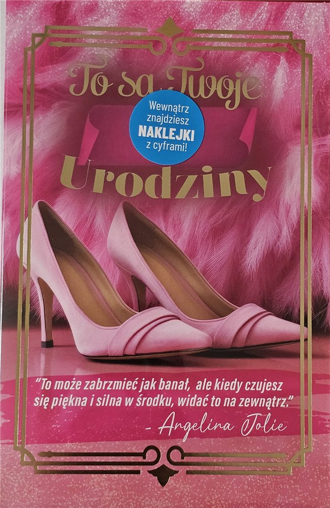 Kartki urodzinowe z wymienną cyfrą 13 cm *20,4 cm 15379668056