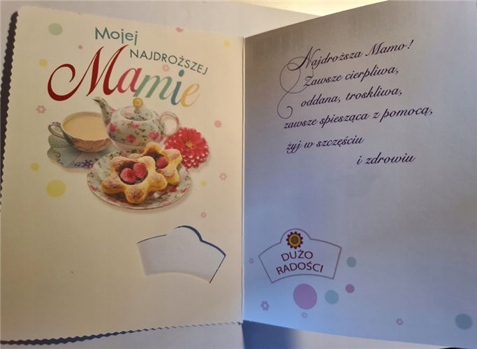 kartki na dzień Mamy, Kartki na Dzień Matki  11,7 cm *16,5 cm 11955879599