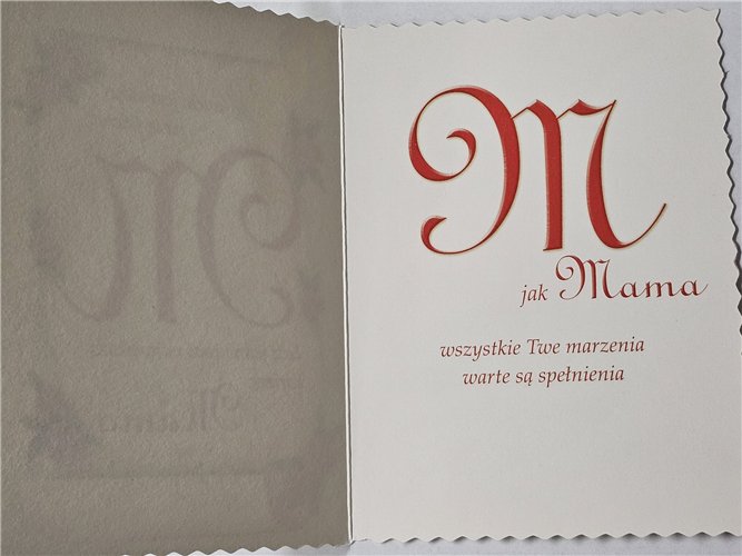 kartki na dzień Mamy, Kartki na Dzień Matki  11,7 cm *16,5 cm 15411152019