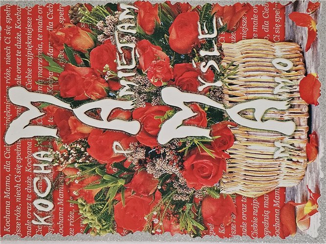 kartki na dzień Mamy, Kartki na Dzień Matki  11,7 cm *16,5 cm 15411156015