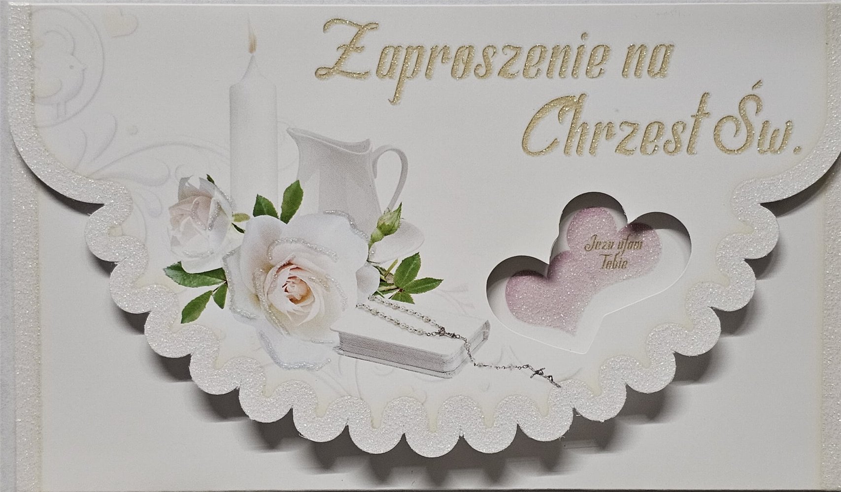 ZAPROSZENIE NA CHRZEST ŚWIĘTY 10 cm *16,5 cm 15411306957