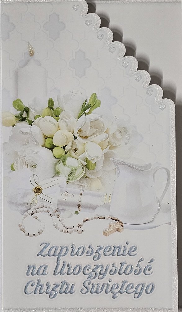 ZAPROSZENIE NA CHRZEST ŚWIĘTY 10 cm *16,5 cm 15411313893